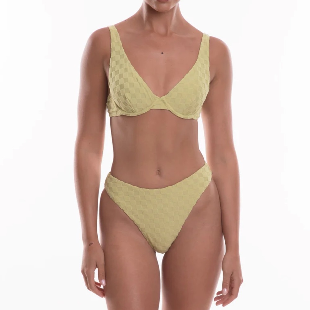 TJ SWIM Tyra Top and Bottoms in Matcha